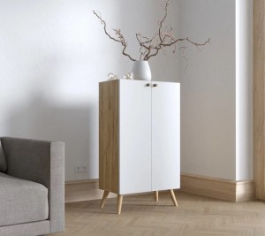Skandynawska komoda na nóżkach
