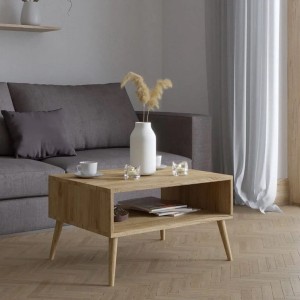 Ława do salonu na nóżkach dąb