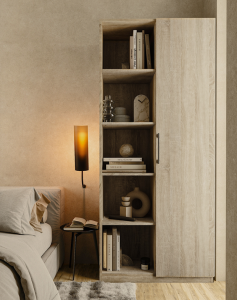 Regał biurowy z półkami dąb sonoma