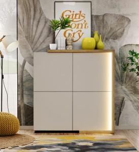 Wysoka komoda z półkami kaszmir