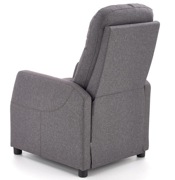 Tył fotel szarego rozkładanego tkanina szara.jpg