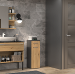 Niski regał łazienkowy z szufladą