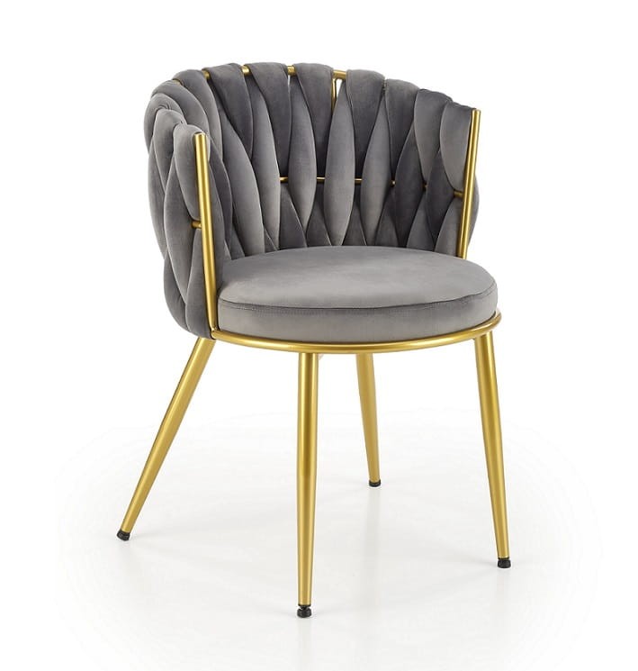 szare-plecione-krzesło-z-weluru