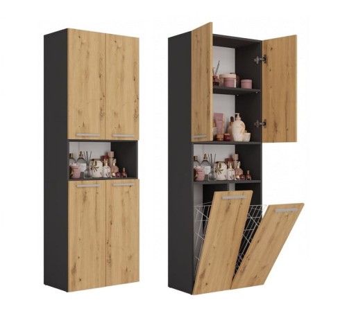 szafka-łazienkowa-z-koszami-na-pranie