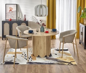 Modny okrągły stół do jadalni ⌀120 cm