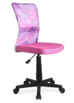 Różowy-fotel-obrotowy-dla-dziewczynki