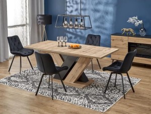 Nowoczesny rozkładany stół dąb wotan