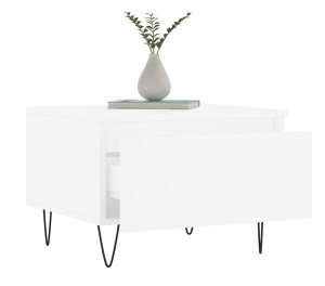 Białe stoliki nocne z szufladą - komplet