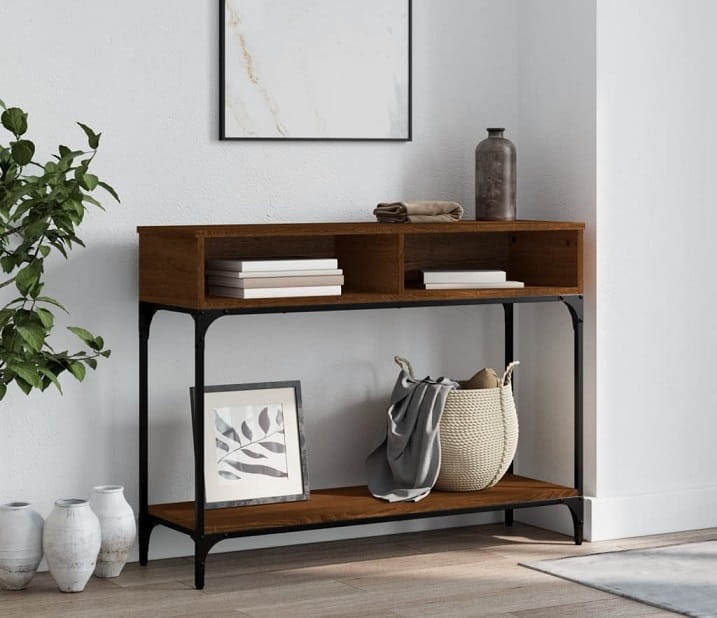 konsola-przyścienna-z-półkami