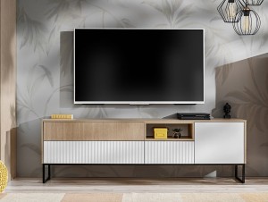 Elegancka szafka pod telewizor z szufladą