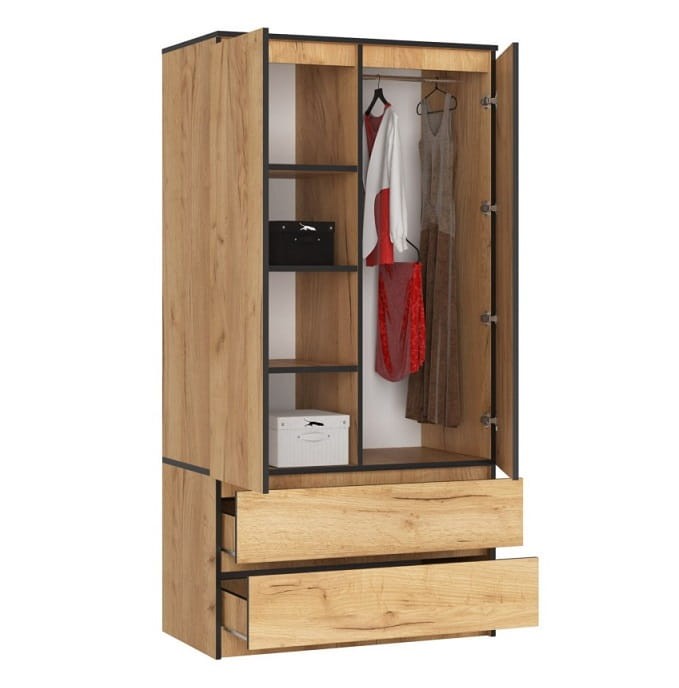 szafa-z-półkami-wieszakiem-i-szufladami