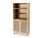 Regał na książki z drzwiczkami 80 cm