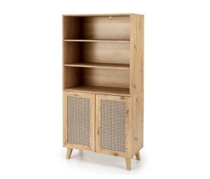 Regał na książki z drzwiczkami 80 cm