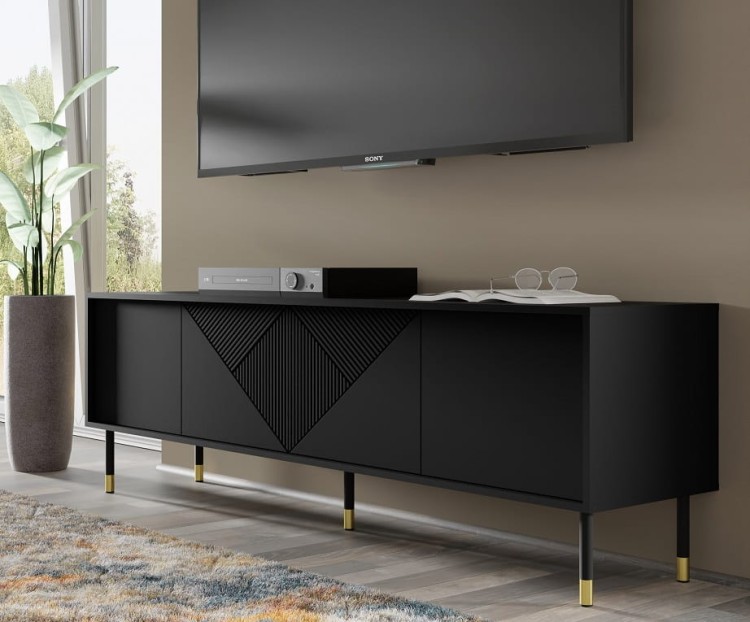 nowoczesny-stolik-pod-tv-czarny-mat