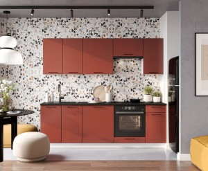 Komplet mebli kuchennych ceglasty