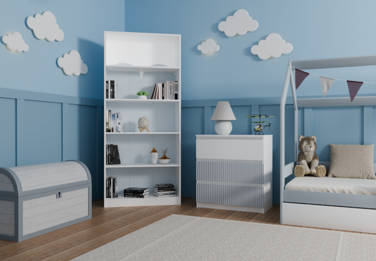 komoda-w-aranżacji-pokoju-dziecięcego