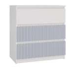 Dziecięca komoda z szufladami biało-niebieska