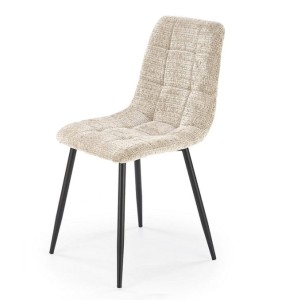 Modne beżowe krzesło do jadalni