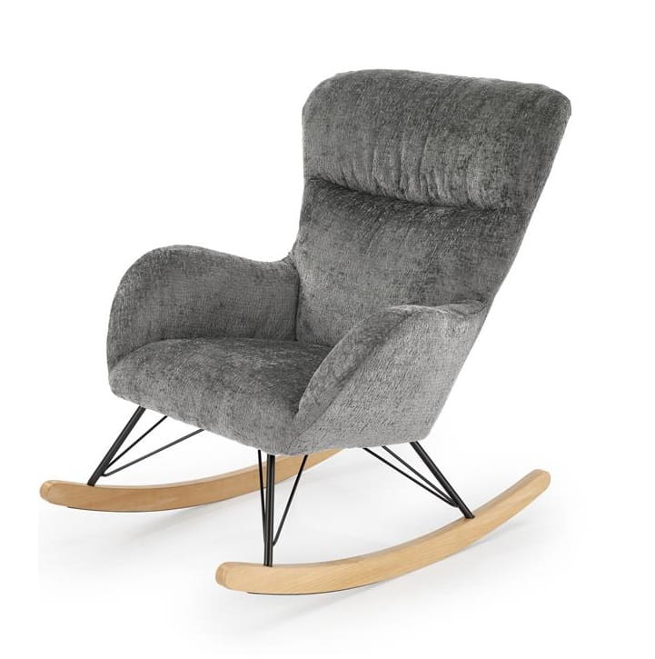 szary-fotel-bujany-tapicerowany