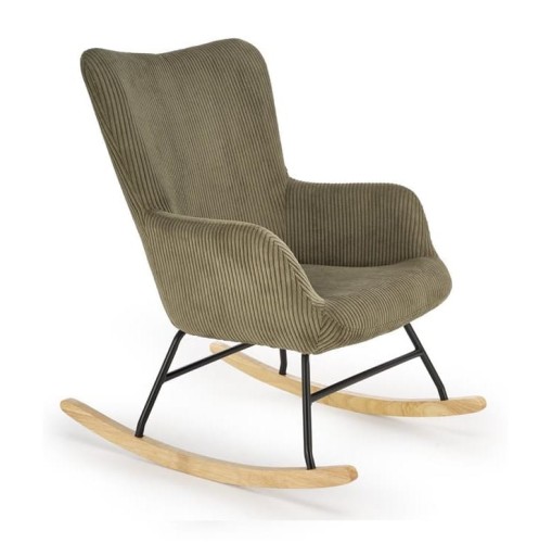 zielony-fotel-bujany-sztruks