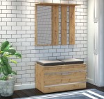 Komplet na ubrania wieszak szafka na buty lustro