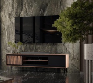 Długi stolik pod telewizor loft 180 cm