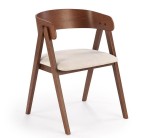 Nowoczesne drewniane krzesło orzech
