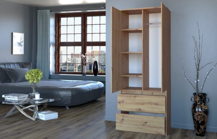 Otwarta-szafa z-półkami-i-szufladami