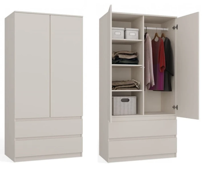 dwudrzwiowa-szafa-z-półkami