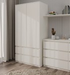 Szafa na ubrania z szufladami kaszmir