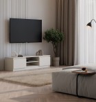 Szafka RTV z otwartą półką 140 cm kaszmir