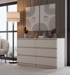 Szeroka komoda z szufladami kaszmir