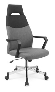Fotel pracowniczy biurowy szary