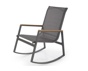 Ogrodowy fotel bujany z siatki