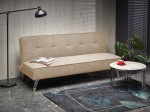 Rozkładana sofa kanapa z funkcją spania beż