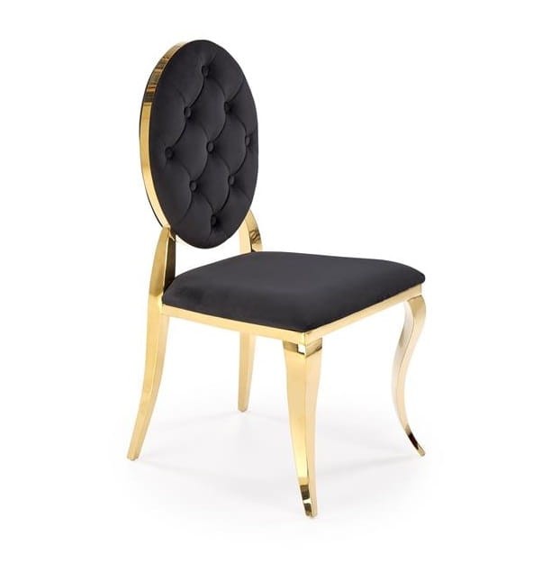 eleganckie-czarne-krzesło-ze-złotym