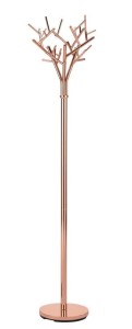 Miedziany wieszak do korytarza na ubrania