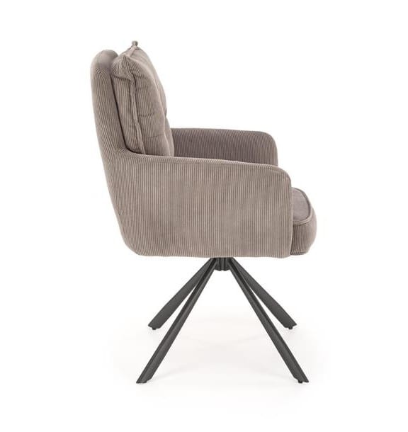 widok-z-boku-na-popielate-krzesło