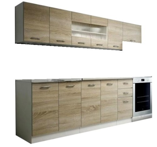 Szafki-kuchenne-dąb-sonoma-biały