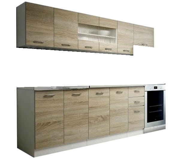 Szafki-kuchenne-dąb-sonoma-biały