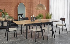 Industrialny rozkładany stół do jadalni 240cm