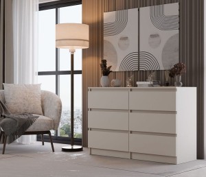 Komoda z szufladami 120 cm kaszmir