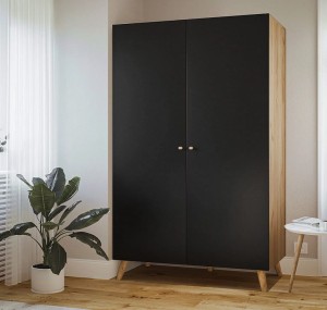 Loftowa duża szafa na ubrania 120 cm