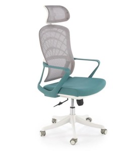 Turkusowy fotel z siatki TILT