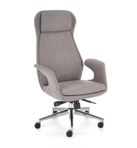 designerski-szary-fotel-na-kółkach