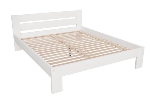 białe-łóżko-z-drewnianym-stelażem