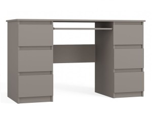 Biurko komputerowe z szufladami glina