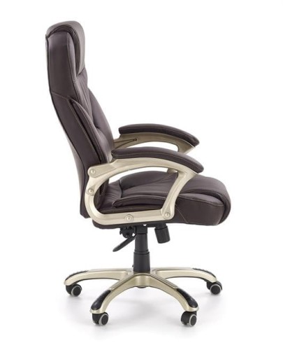 Fotel-do-gabinetu-obrotowy-brąz