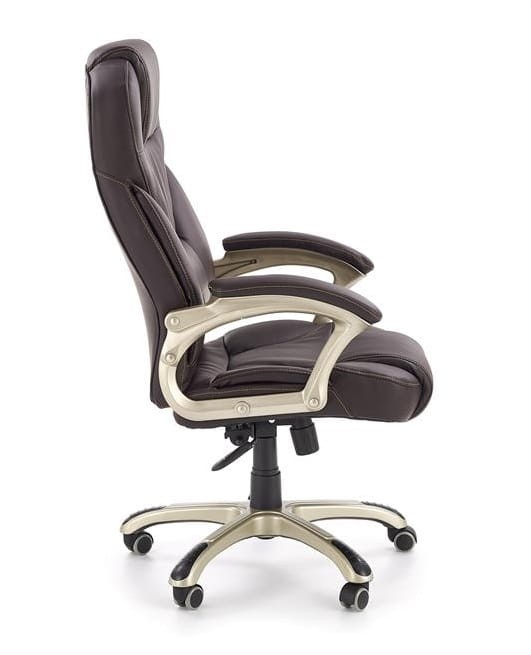 Fotel-do-gabinetu-obrotowy-brąz