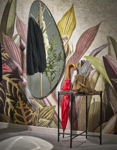 Wiszące lustro do przedpokoju łezka